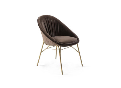 Chaise de salle à manger Luxe Chaise marron Mobilier de designer moderne Meubles neufs